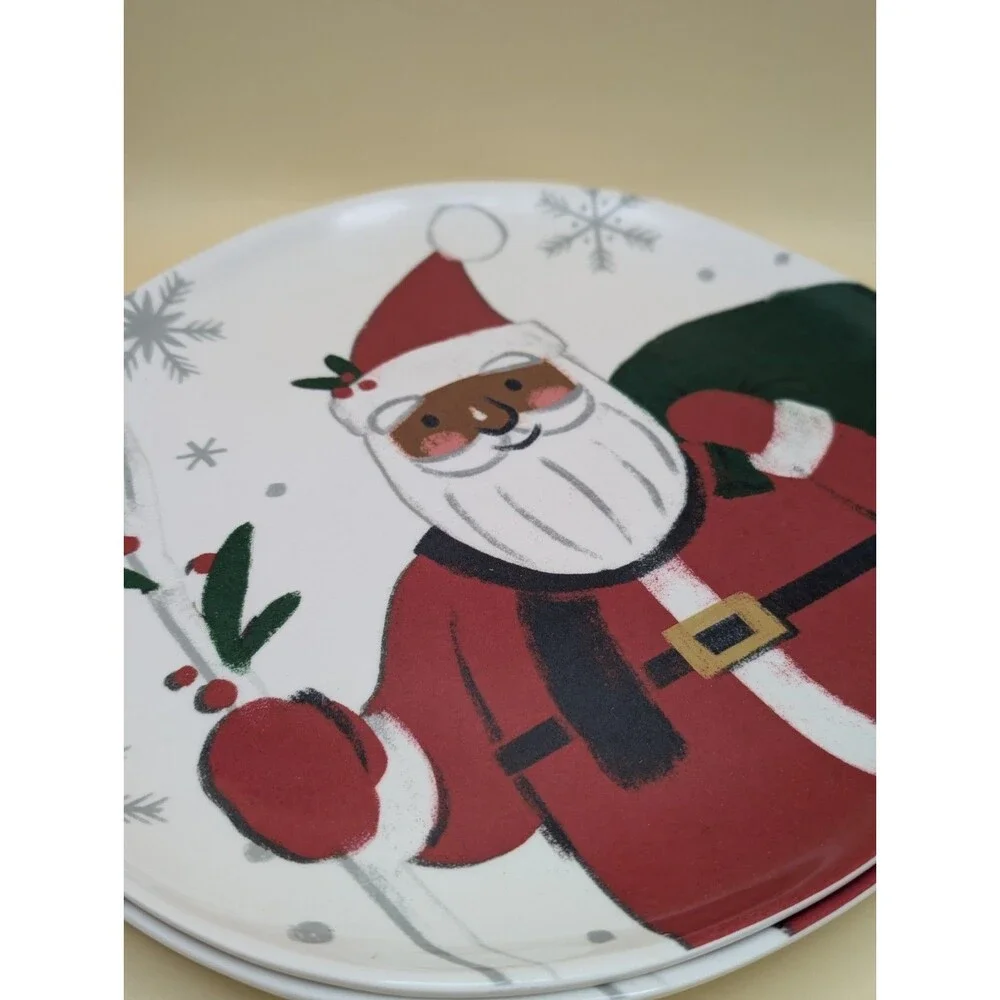 Set of 2 Target Wondershop Christmas Melamine Dinner Plate 11